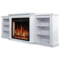 Каминокомплект ArtiFlame Parliament AF28S белый с обогревом и звуком горение огня
