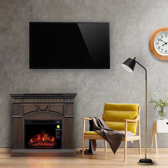 Електрокамін з порталом ArtiFlame York AF23 PROMO махагон коричневий антик