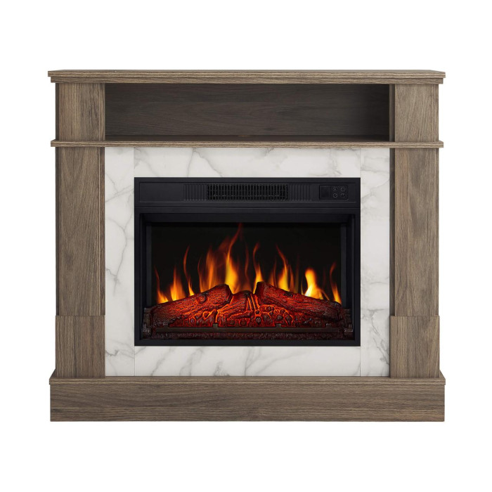 Камінокомплект ArtiFlame For Living AF23S дуб сірий з обігрівом і звуком горіння вогню