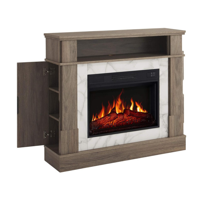Камінокомплект ArtiFlame For Living AF23S дуб сірий з обігрівом і звуком горіння вогню