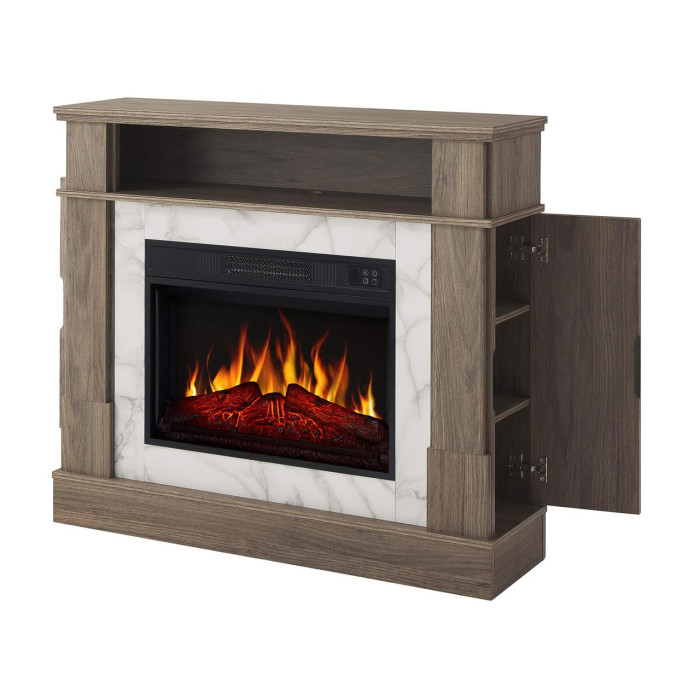 Камінокомплект ArtiFlame For Living AF23S дуб сірий з обігрівом і звуком горіння вогню
