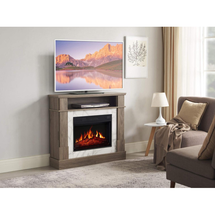 Камінокомплект ArtiFlame For Living AF23S дуб сірий з обігрівом і звуком горіння вогню