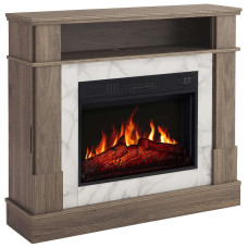 Камінокомплект ArtiFlame For Living AF23S дуб сірий з обігрівом і звуком горіння вогню