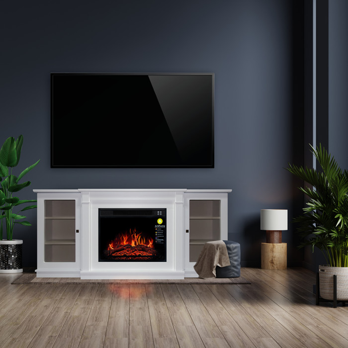Электрокамин з порталом під ТВ ArtiFlame Vermont AF23 PROMO белый