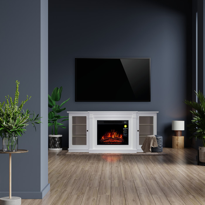 Электрокамин з порталом під ТВ ArtiFlame Vermont AF23 PROMO белый