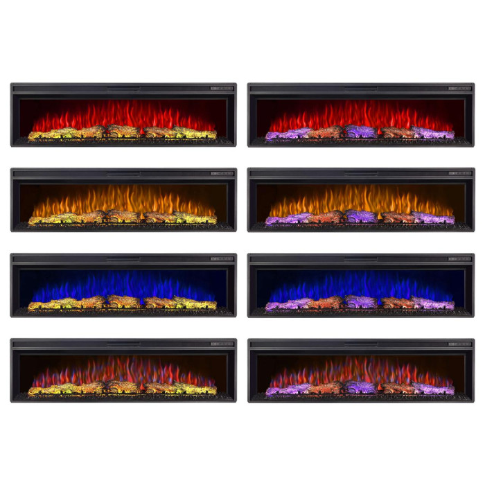 Электрокамин ArtiFlame AF60 Multicolor с обогревом и звуком горение огня