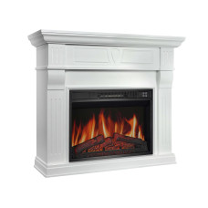 Камінокомплект ArtiFlame Beethoven AF23S білий з обігрівом та звуком горіння вогню