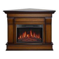 Каминокомплект кутовий ArtiFlame Albion Corner AF23S дуб антик с обогревом и звуком горение огня