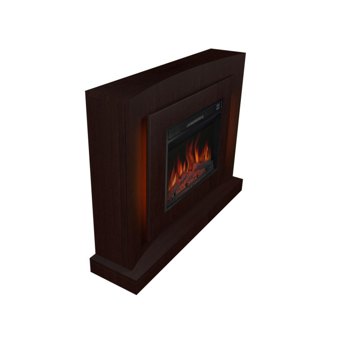 Каминокомплект ArtiFlame Lucca AF23S махагон коричневий антик з LED підсвічуванням, обігрівом и звуком горение огня
