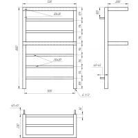 Сушка для рушників Aro Електрична 100x53x3