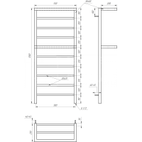 Сушка для рушників Aro Електрична 100x53x3