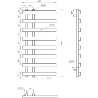 Сушка для рушників Split Водяна 120x53x3