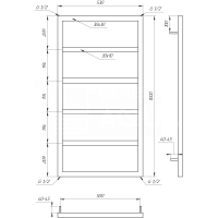 Полотенцесушитель Mogiana Водяной 120x53x3