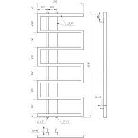 Полотенцесушитель Dual Водяной 120x53x3
