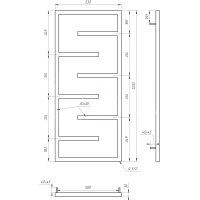 Сушка для рушників Infinite Водяна 120x53x3