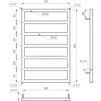 Сушка для рушників Jazi Водяна 100x53x3