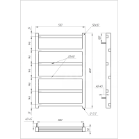 Сушка для рушників Level Електрична 100x53x3