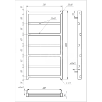 Сушка для рушників Level Електрична 100x53x3