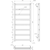 Сушка для рушників Level Електрична 100x53x3