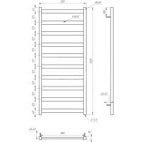 Сушка для рушників Maxi Електрична 100x53x3
