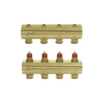 Коллектор 1"х4 выхода без расходомеров FHF-4 3/4" Danfoss 088U0504