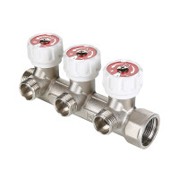 Колектор Valtec з регулюючими вентилями НАР 4 вих х3/4"х1/2" VTc.570.N.0504
