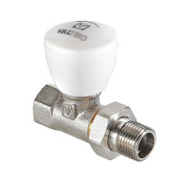 Клапан радиаторный Valtec ручной прямой вн-нар 1/2" VT.008.N.04