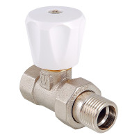 Клапан радіаторний Valtec ручний прямий полегшений вн-нар 1/2" VT.008.LN.04