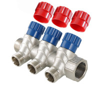 Колектор Valtec з регулюючими вентилями НАР 3 вих х3/4"х1/2" VTc.560.N.0503