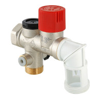 Группа безопасности бойлера Valtec 3/4" +сифон+переходник 3/4"x1/2" VT.461.N.05