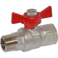 Кран кульовий Bonomi прямий для води вн-нар 7957 1/2" (79570004)