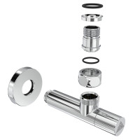 Угловой кран Laris 1/2" - 1/2" Удлиненный 2шт. (ZZ-5101)