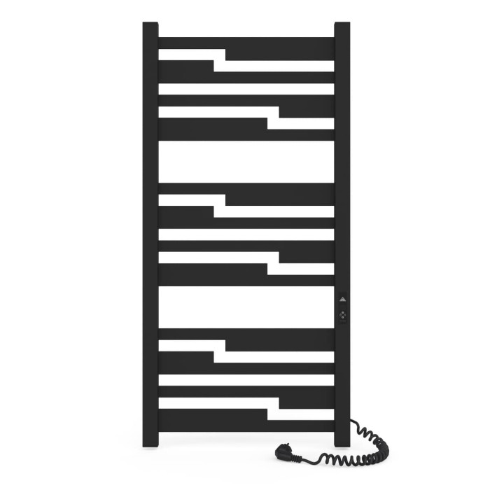 Электрическое полотенцесушитель Laris Зебра Тетрис ЧФ(Ч)12 500 х 1100 Е (подкл. справа)