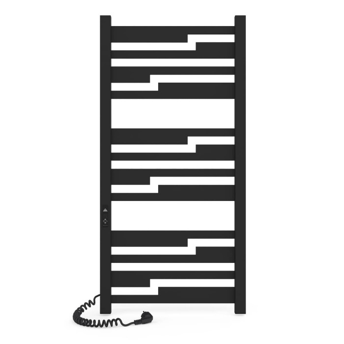 Электрическое полотенцесушитель Laris Зебра Тетрис ЧФ(Ч)12 500 х 1100 Е (подкл. слева)