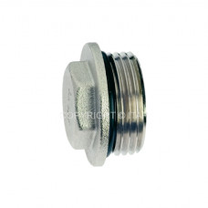 Пробка 1/2" з О-кільцем нікель