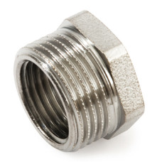 Футорка 3/4"x1/2" зовнішня-внутрішня різьба Хром