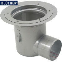 Промисловий трап Blucher 763.602.110, нержавіюча сталь, горизонтальний вихід DN110