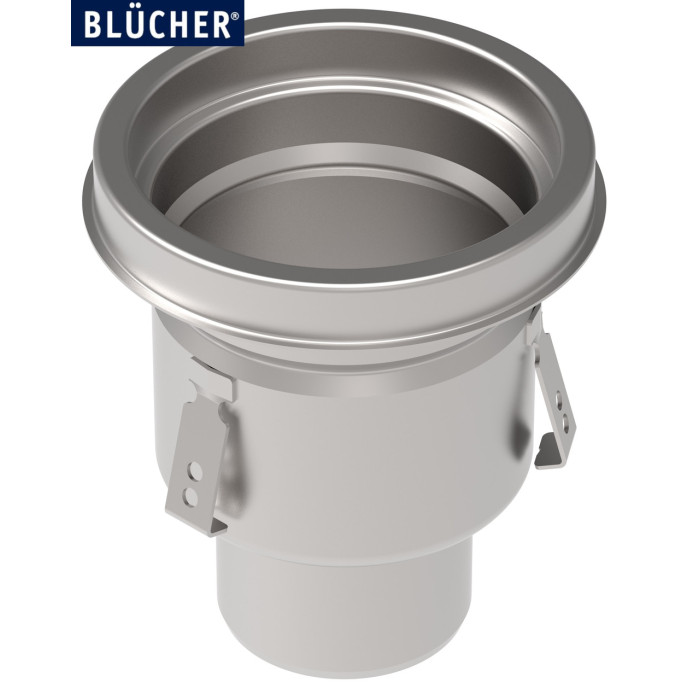 Промисловий трап Blucher 766.502.110, нержавіюча сталь, вертикальний вихід D110 (для епоксидних полів)