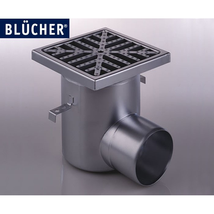 Трап кухонний для високої корзини Blucher 763.402.110, нержавіюча сталь, гориз. вихід D110, h219