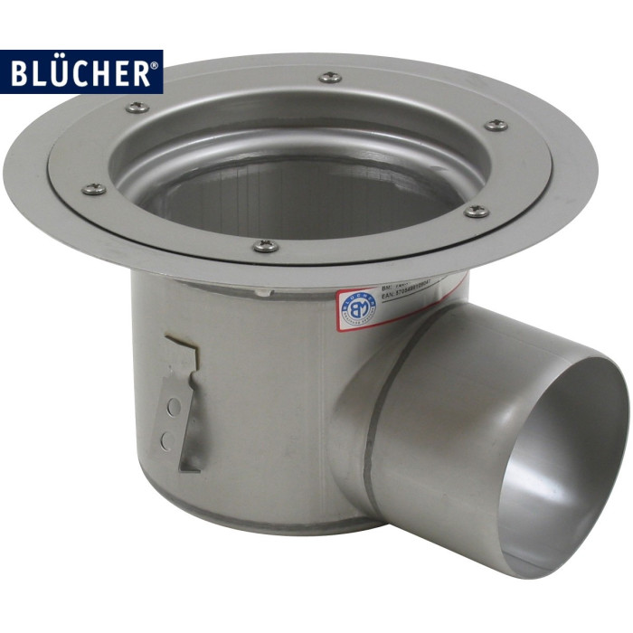 Промисловий трап Blucher 726.602.110, нержавіюча сталь, горизонтальний вихід DN110
