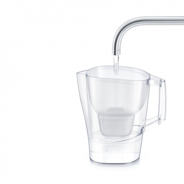 Brita Фільтр-глечик Aluna Memo MXPro 2.4л (1.4л очищеної води) + 3 картриджа білий