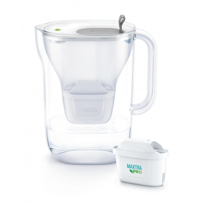 Brita Фільтр-глечик Style LED MXPro 2.4л (1.4л очищеної води) сірий
