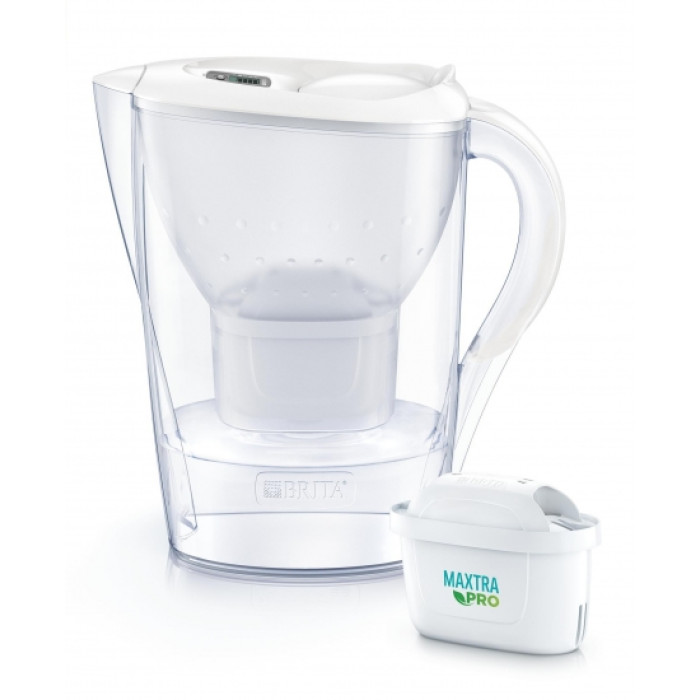 Brita Фільтр-глечик Marella XL Memo MXPro 3.5л (2л очищеної води) + 3 картриджа білий