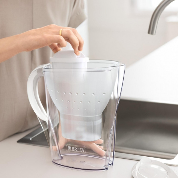 Brita Фільтр-глечик Marella XL Memo MXPro 3.5л (2л очищеної води) + 3 картриджа білий