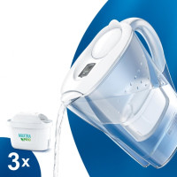 Brita Фільтр-глечик Marella XL Memo MXPro 3.5л (2л очищеної води) + 3 картриджа білий