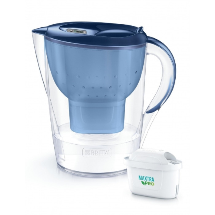 Brita Фільтр-глечик Marella XL Memo MXPro 3.5л (2л очищеної води) + 2 картриджа синій