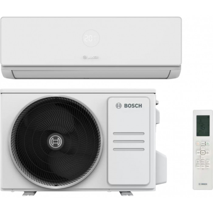 Bosch Кондиціонер CL4000i RAC 3,5, 12000 BTU, інвертор, 35 м2, A++/A++, до -21°С, R32, Wi-Fi ready, білий