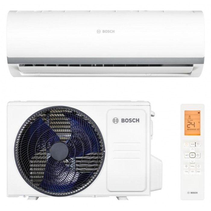 Bosch Кондиционер CL2000 RAC 3,5, 12000 BTU, инвертор, 35 м2, A++/A+, R32, белый