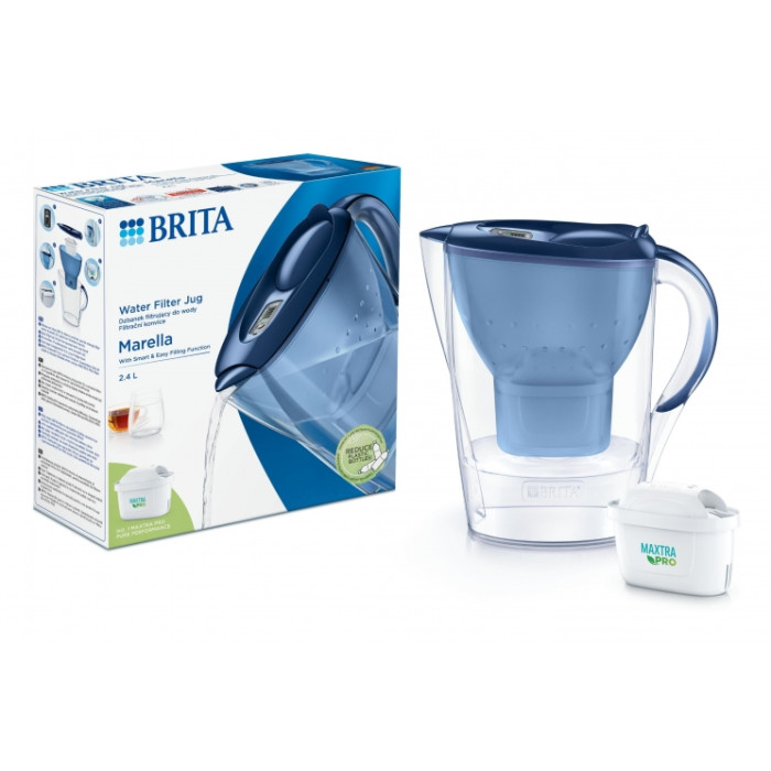 Brita Фільтр-глечик Marella Memo MXPro 2.4л (1.4л очищеної води) синій