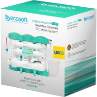 Ecosoft Фільтр зворотного осмосу P’URE AQUACALCIUM Mint, мембрана 75gpd DuPont, картридж AquaCalcium збагачує мінералами, дренаж 1:1